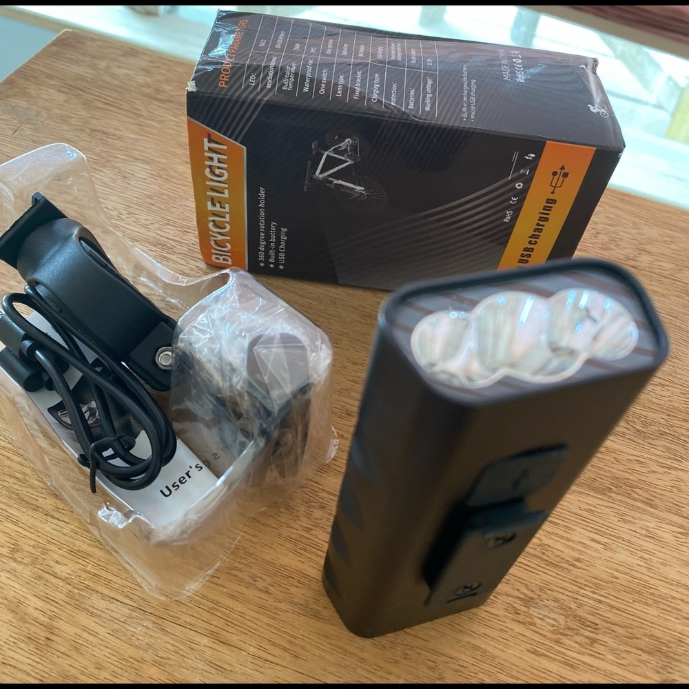 Bike lock & light New